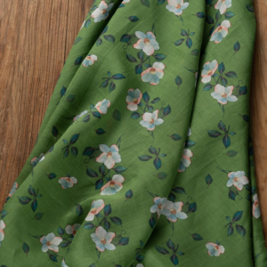 custom design woven print linen fabric