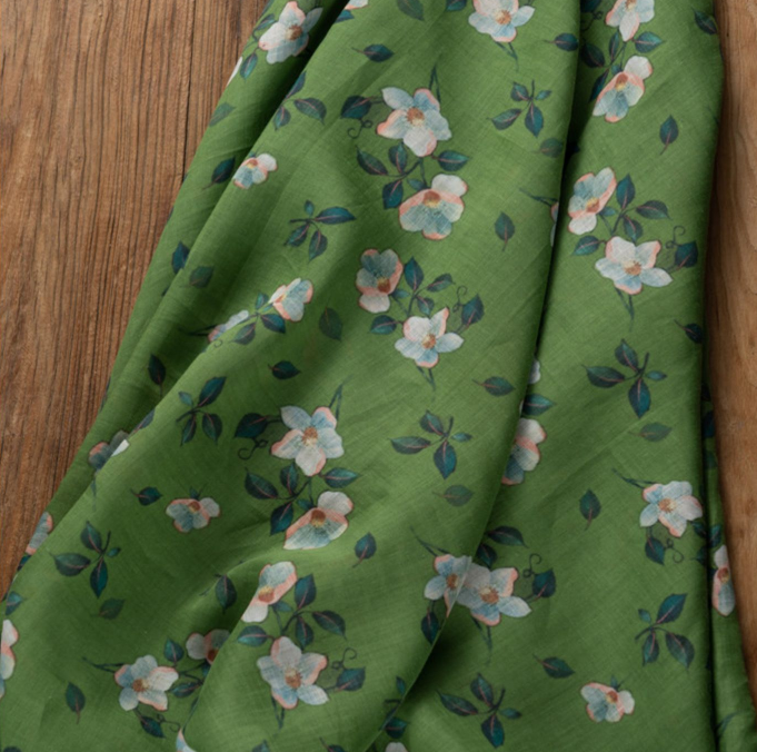 custom design woven print linen fabric