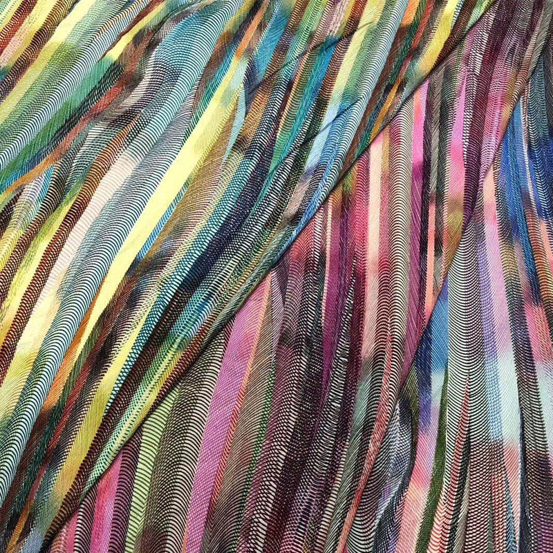 Wholesale African Gold zebra Snake Leopard Cheetah Abstract Leaf Pattern Satin Tie Dye Disperse Printed Rayon Fabric for Garment - Image 3