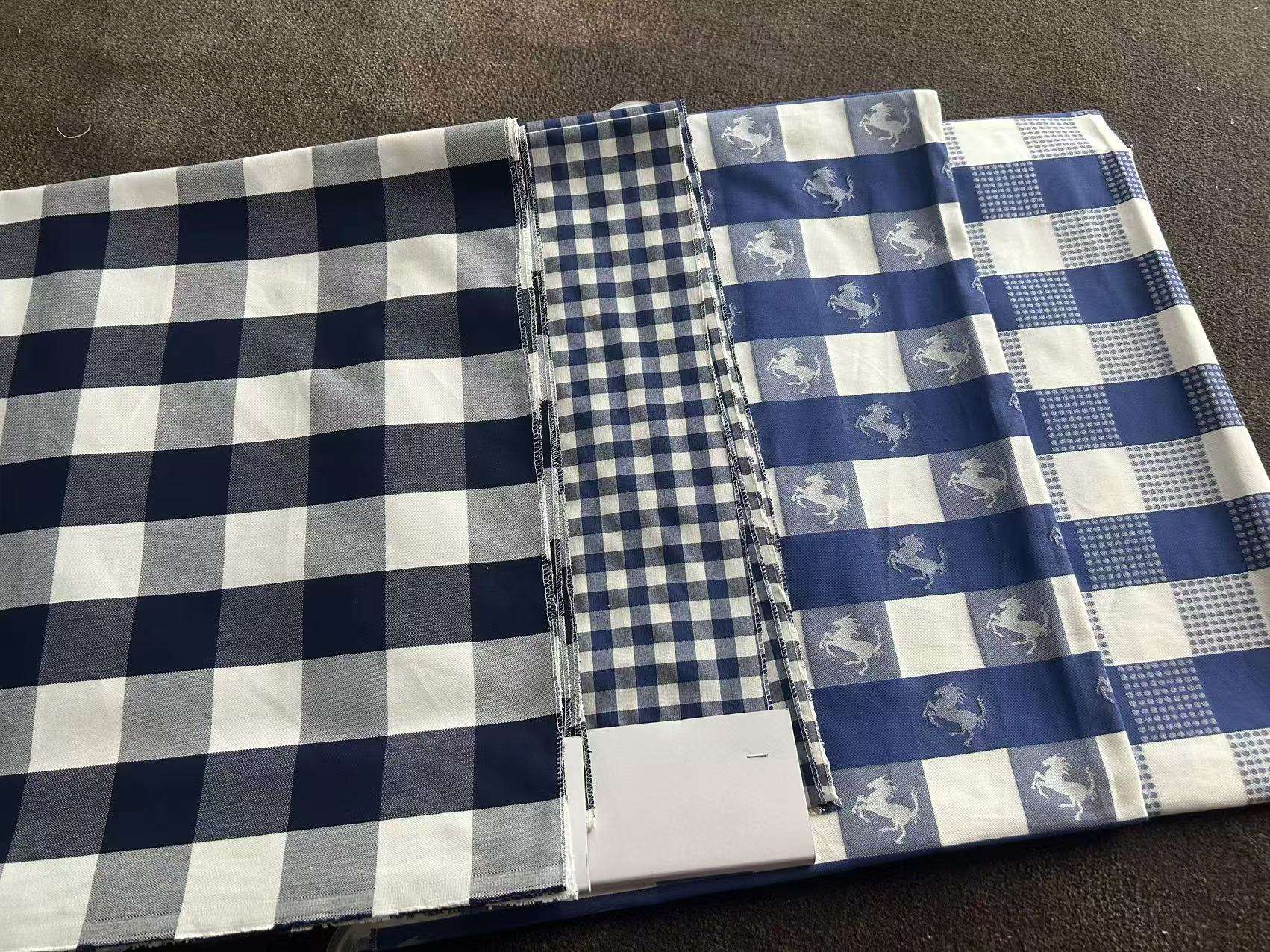 high quality 100% cotton woven jacquard fabric eco friendly and stretch microfiber for mattresses yarn dyed pattern