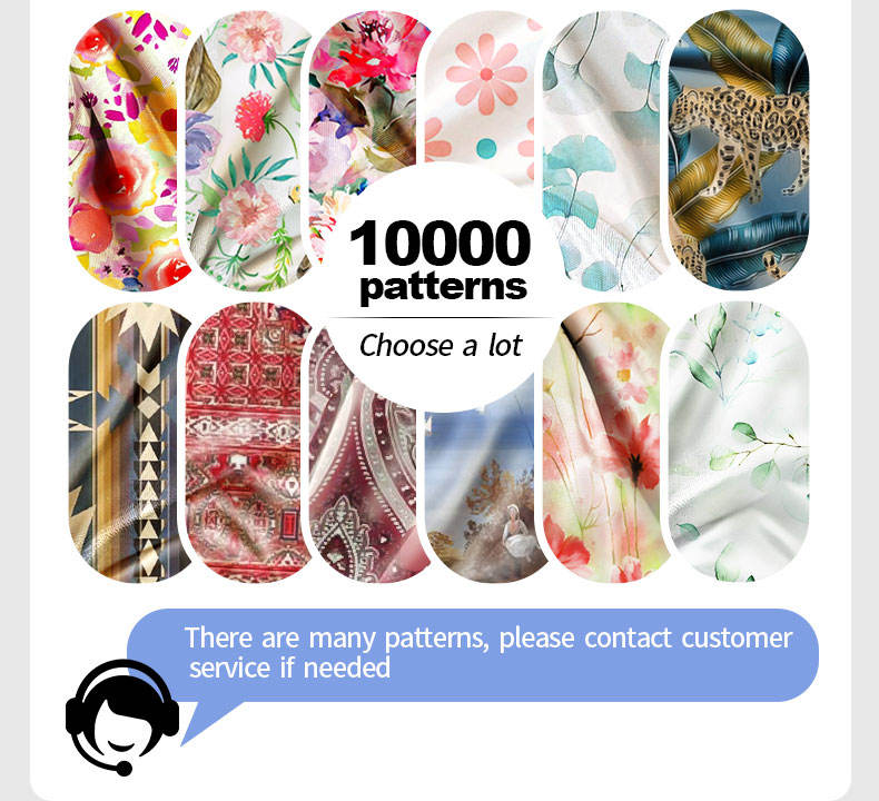 digital print custom pattern cotton soft 100% polyester home textile fabric