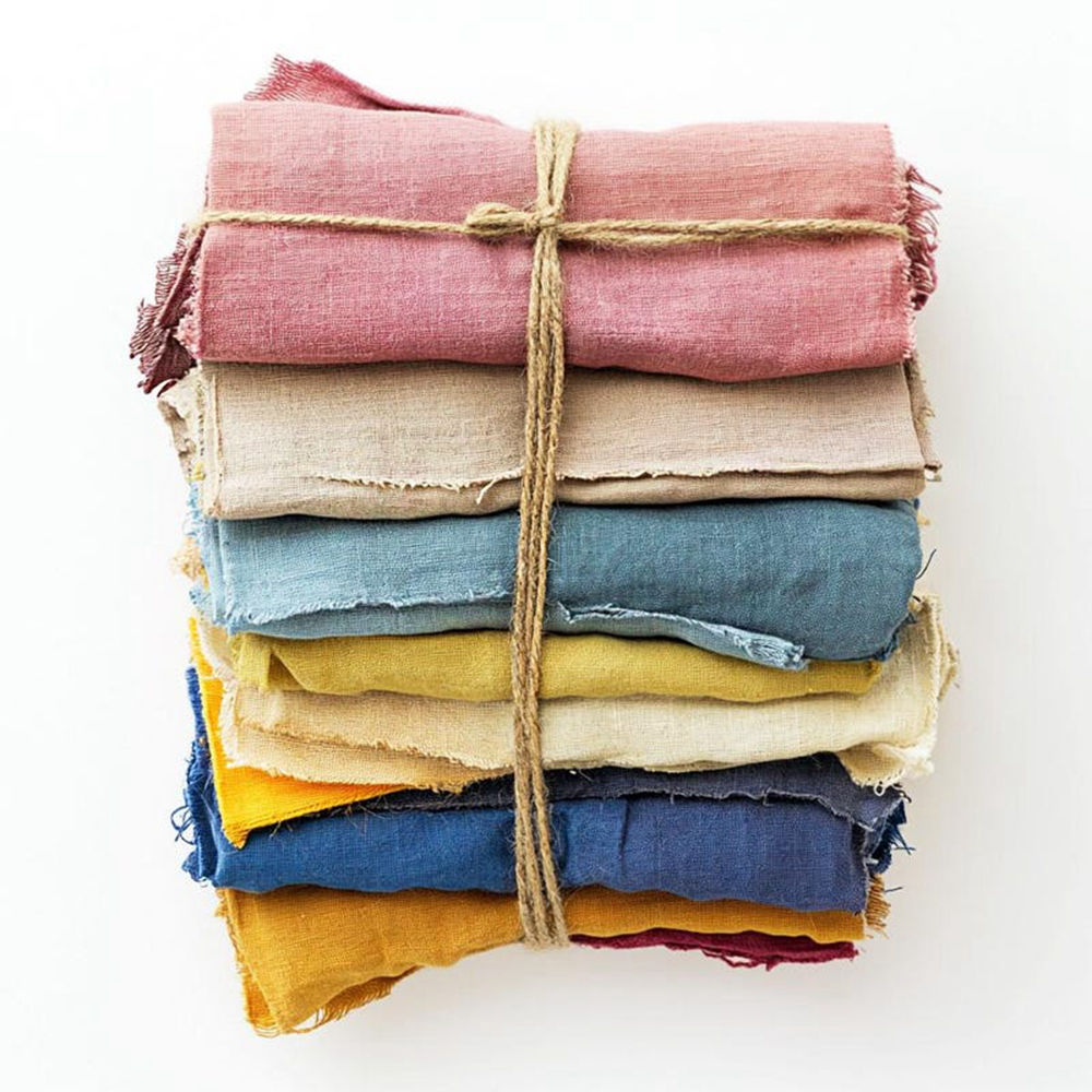 high quality 100% organic linen fabric twill style natural plain clothing for shirt