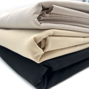 polyester fabric t400 plain weave cloth woven plain cotton imitation stretch silk cotton feel fabric