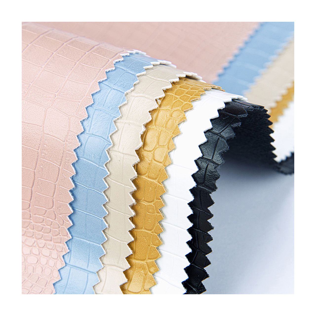 high quality waterproof skin pattern faux leather, eco friendly custom pu leather for wallet bag sofa shoe