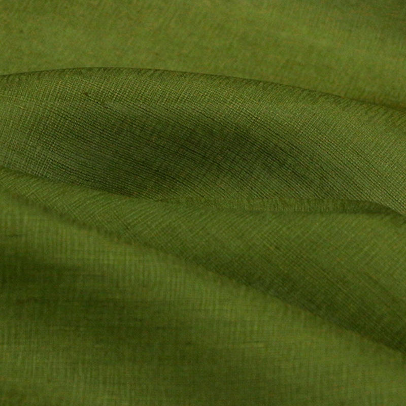 solid color silk linen fabric georgette mulberry silk clothing dress silk blend linen fabric