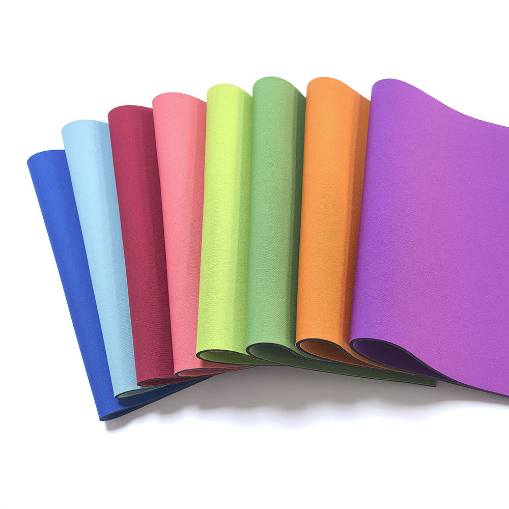 neoprene rubber sheet coated polyester nylon fabric 2mm 3mm 4mm neoprene fabric for clothing